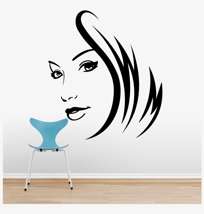 Ženski Obraz - House Rule Diy Removable Art Vinyl Quote Wall Sticker, transparent png