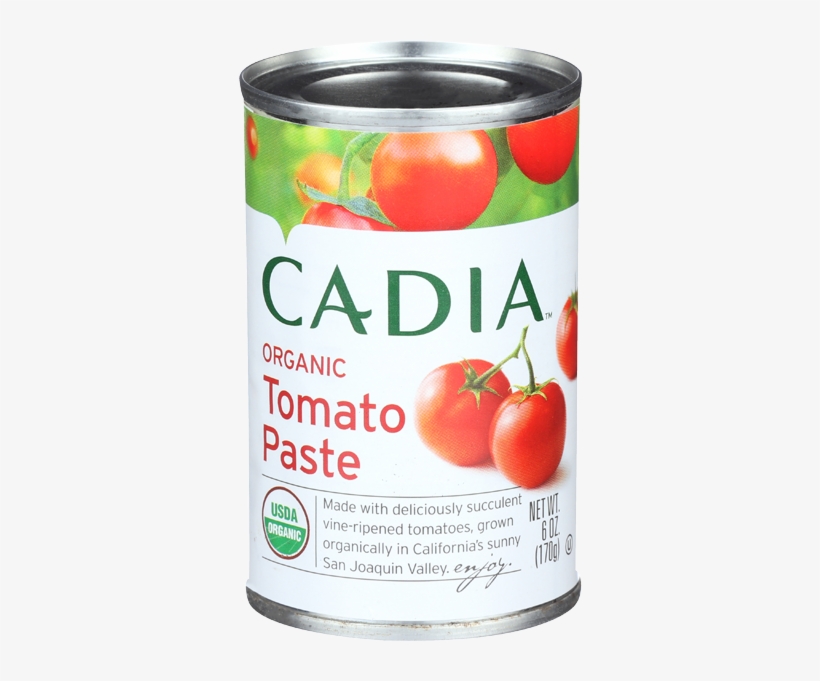 Cadia Organic Tomato Paste Can-6 Oz - Cadia Organic Crushed Tomatoes With Basil, transparent png