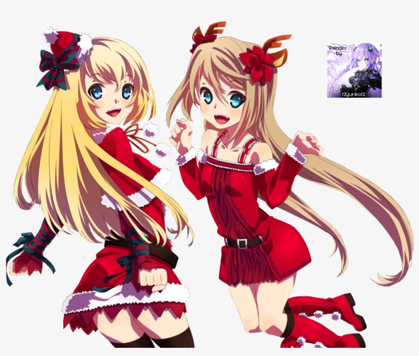 Anime Christmas Png Top Christmas Anime Girls 1032x774 Png Download Pngkit
