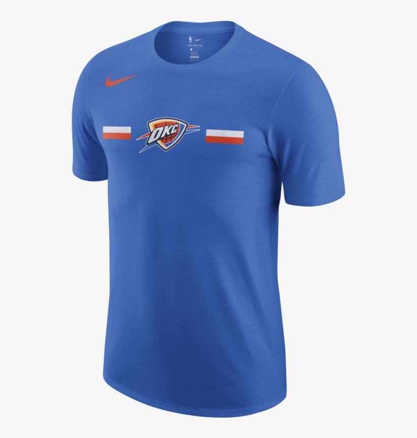 Nike Nba Oklahoma City Thunder Logo Dry Tee For £25 - Oklahoma City Thunder, transparent png