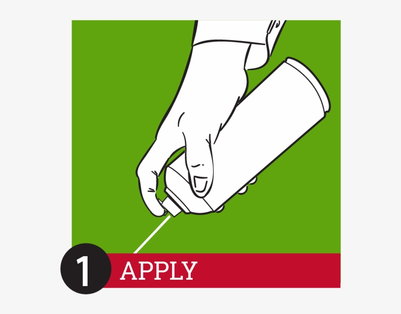 Spray Until Foam Is Covering The Area - Illustration, transparent png