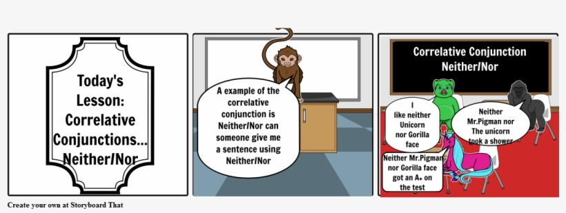 Correlative Conjunctions - Neither/nor - Correlative Conjunctions Either, transparent png
