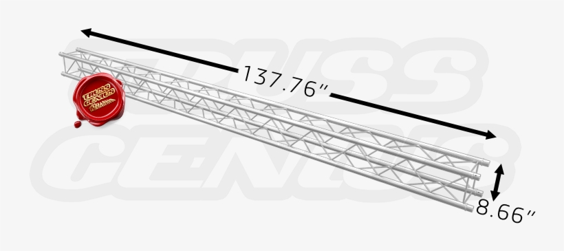 Sq-f24350 F24 Square Aluminum Truss Dimension F24350 - Thermometer, transparent png