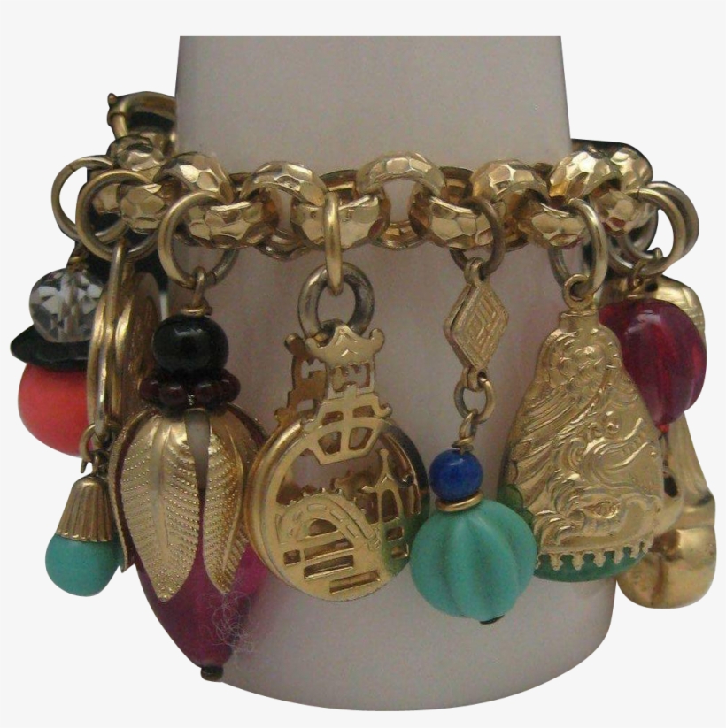 Gold Necklaces - Charm Bracelet, transparent png