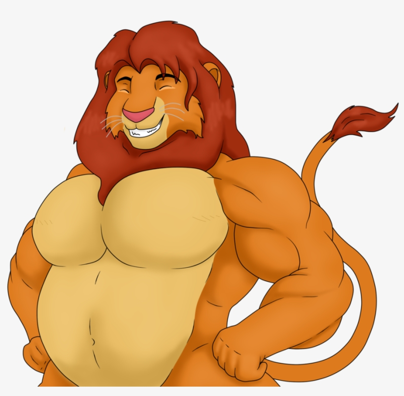 King Sized Simba By Day Tripper Guy-d9e5bjm - Buff Simba, transparent png