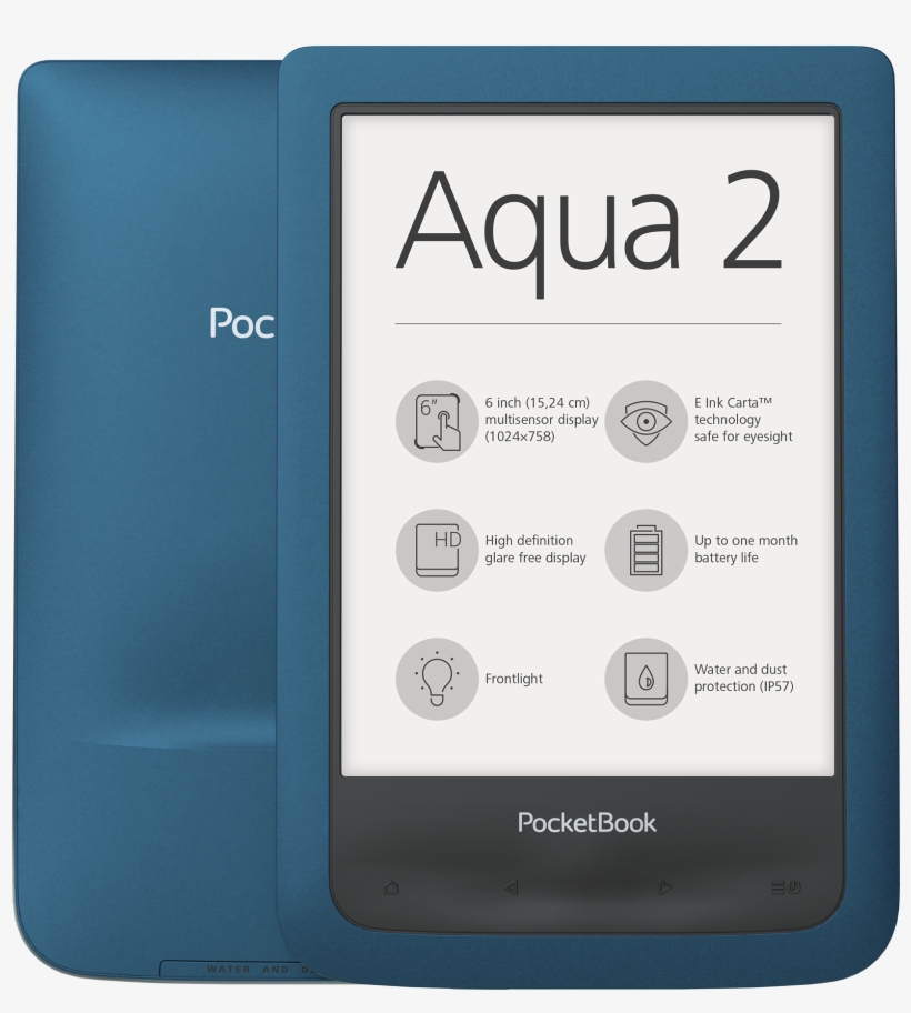 Pocketbook Aqua 2 The Power To Resist For Confident - Pocketbook 641 Aqua 2 Blue E-book Reader, transparent png