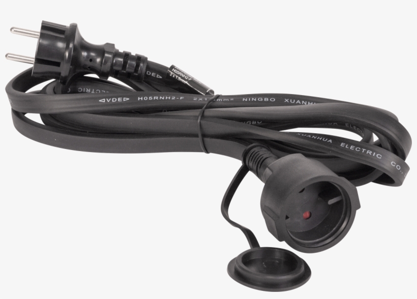 Led Light String 3m Extension Flat Cable With Power - Label, transparent png