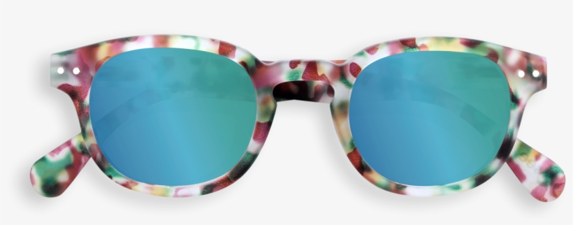 Green Sunglasses Png - Izipizi #sun Junior Green Tortoise Soft (grey Lenses), transparent png