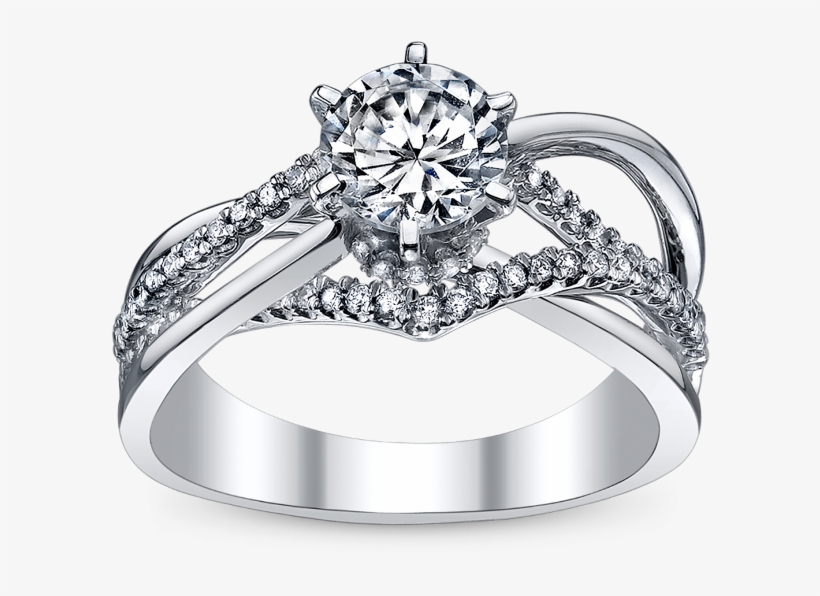 Vintage Modern Engagement Rings - Wedding Ring, transparent png