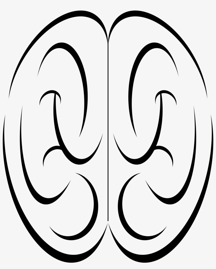 This Free Icons Png Design Of Brain Stylistic Top View, transparent png