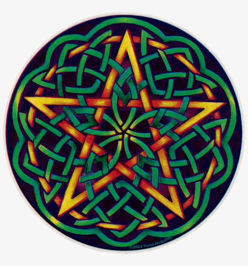 Window Sticker / Decal - Mandala Pentagram, transparent png