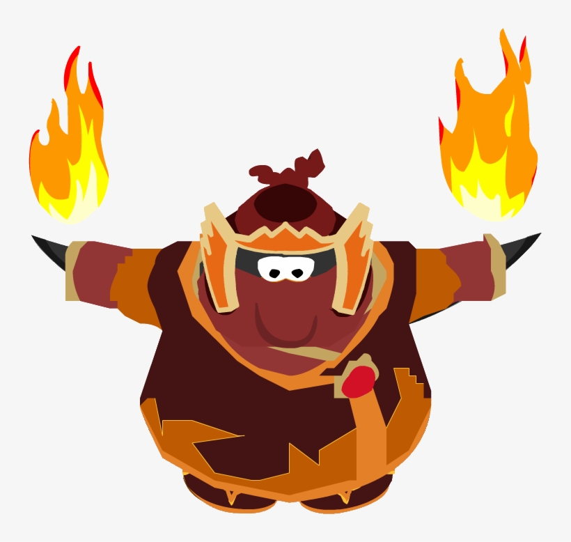 Fire Ninja Dance - Club Penguin Fire Ninja, transparent png