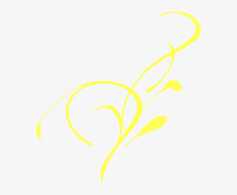 Swirls Clipart Yellow - Free Yellow Swirl Vector, transparent png