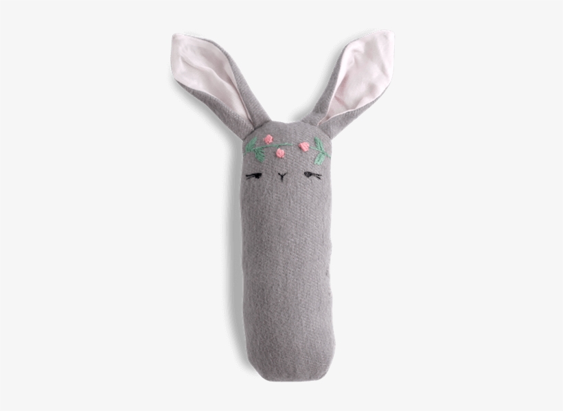 Floral Wreath Bunny Rattle - Wreath, transparent png