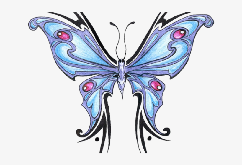 Butterfly Tattoo Designs Png Transparent Images - Butterfly Tattoo Designs, transparent png