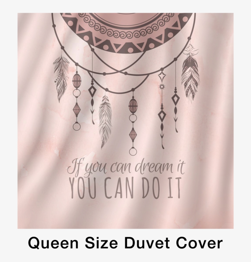'if You Can Dream It, You Can Do It' Inspirational - Bed, transparent png