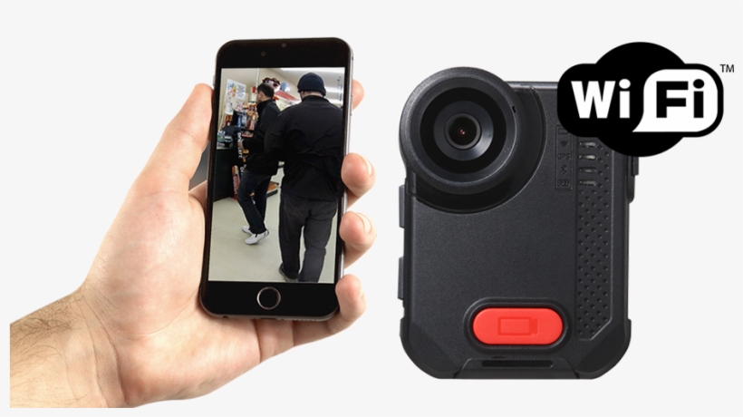 Body Worn Camera With Wifi And Bluetooth - Hand Holding Iphone Png, transparent png