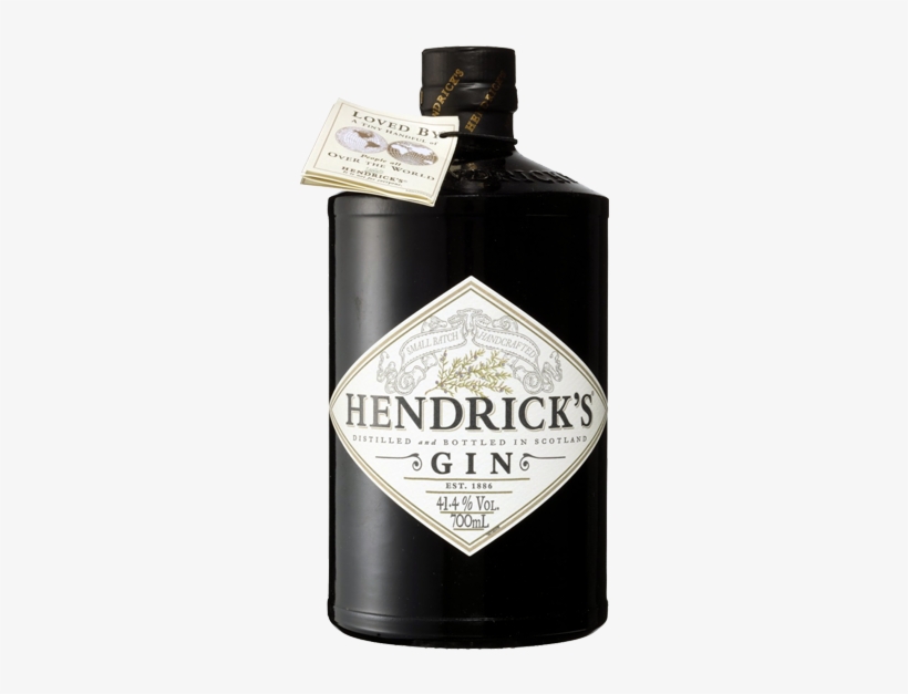 Tasty Drink And Pretty Bottle & Label Design - Hendricks Gin 700ml, transparent png