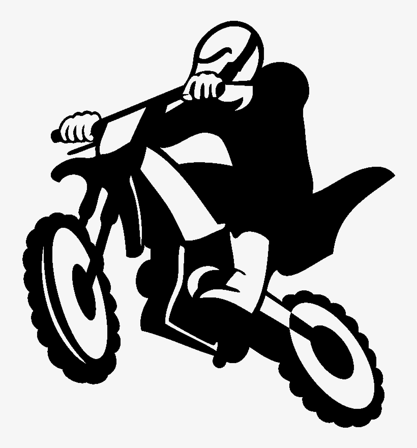 Sticker Motocross En Action Ambiance Sticker Si 0746 - Motocross, transparent png