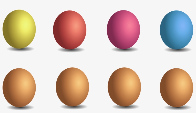 Egg Colorful Easter Eggs Png Image - Color Eggs Png, transparent png