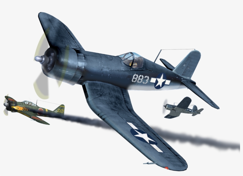 Corsair Plane Png, transparent png