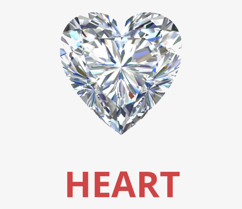 Heart Shape Diamond - Heart Shape 3.90 Ct Diamond Engagement Ring 14k Solid, transparent png