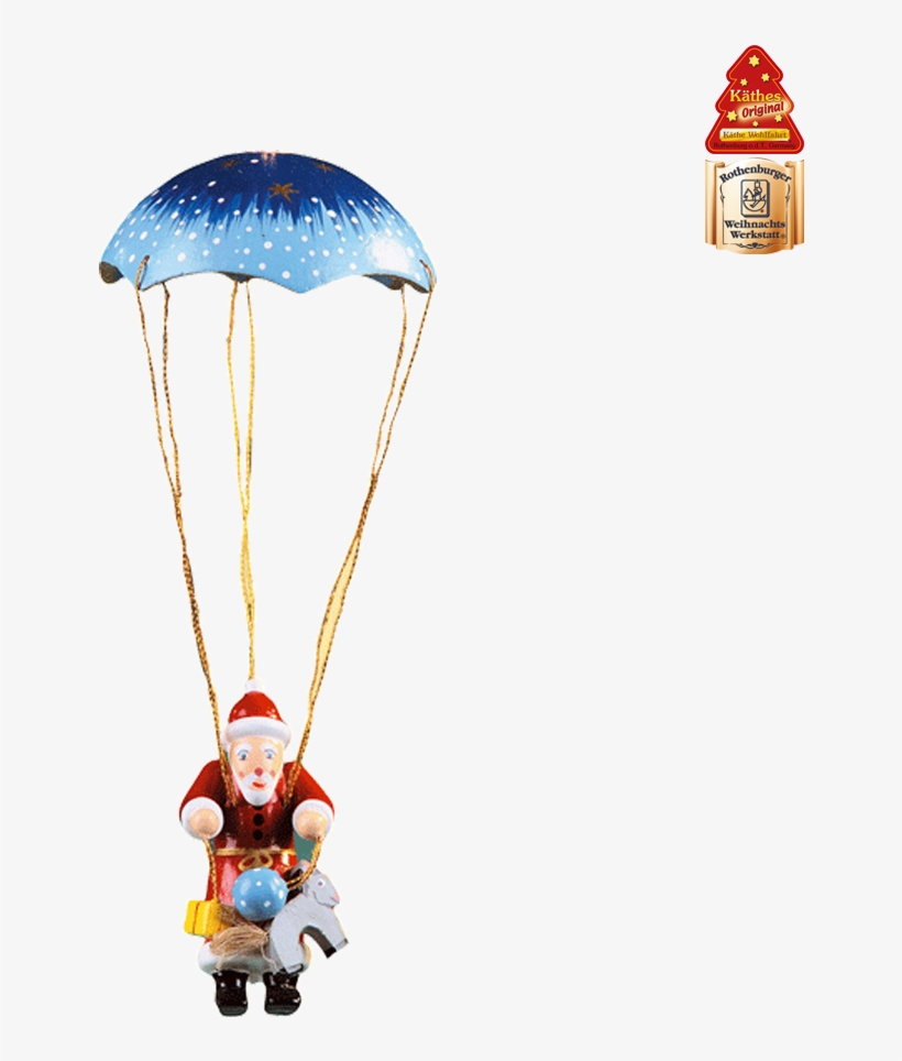 Parachuting Santa - Parachute, transparent png