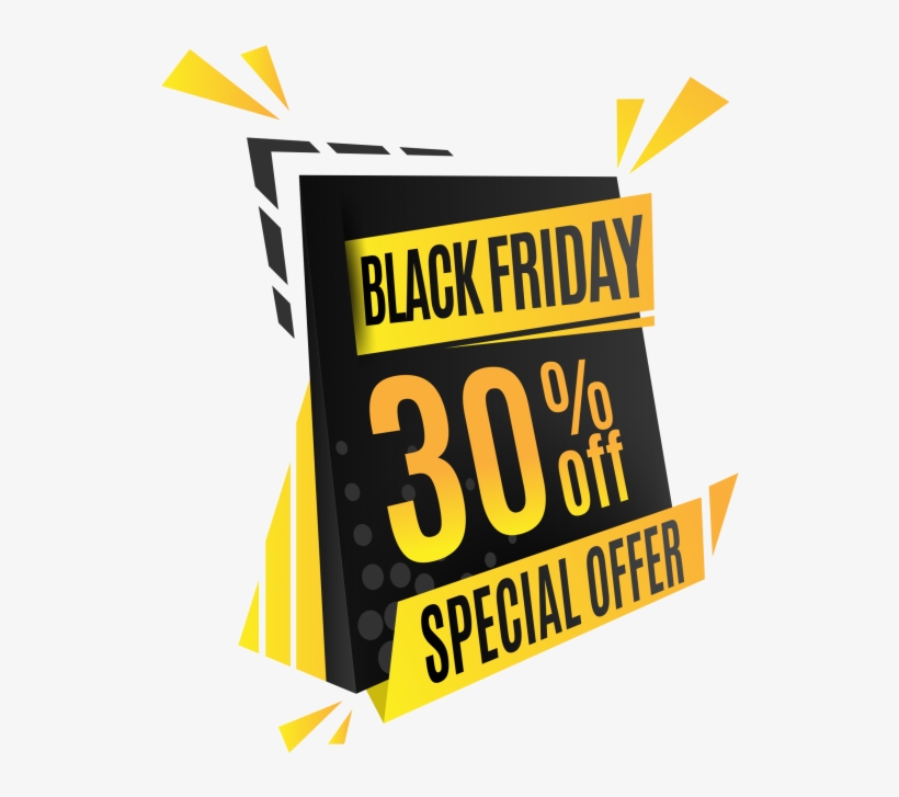Black Friday 30% Off Png - Venta Black Friday Background, transparent png