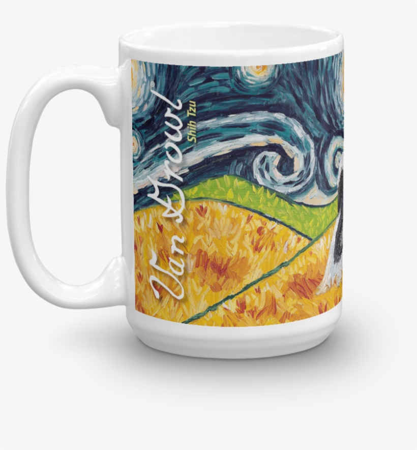 Shih Tzu Starry Night Mug-15oz - Toland Home Garden Van Growl-westie 2-sided Garden, transparent png