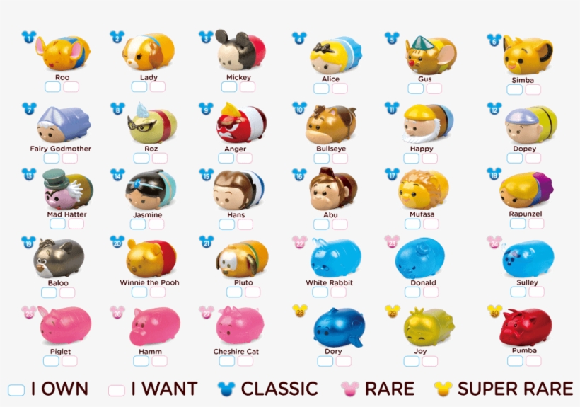 Disney Tsum Tsum Squishies, transparent png