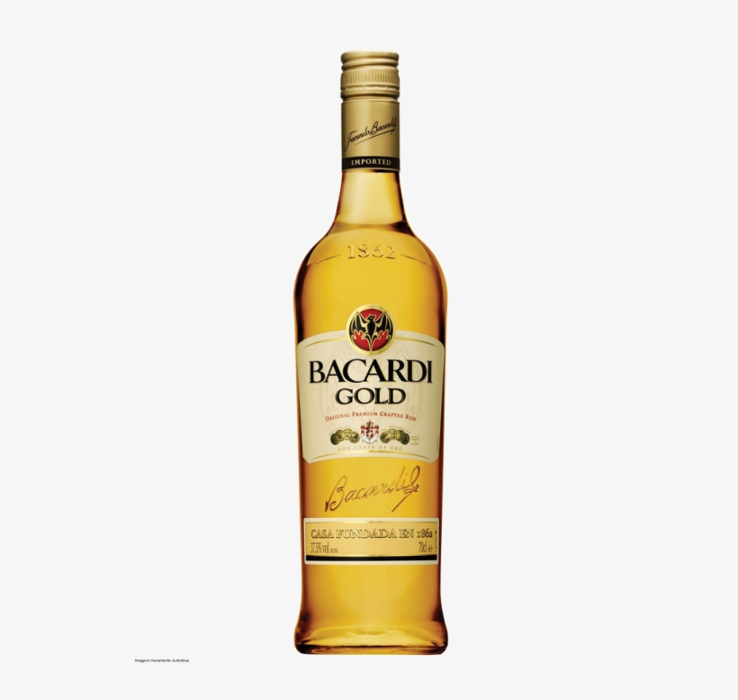 Bacardi Carta Oro 75cl - Bacardi Gold Png, transparent png