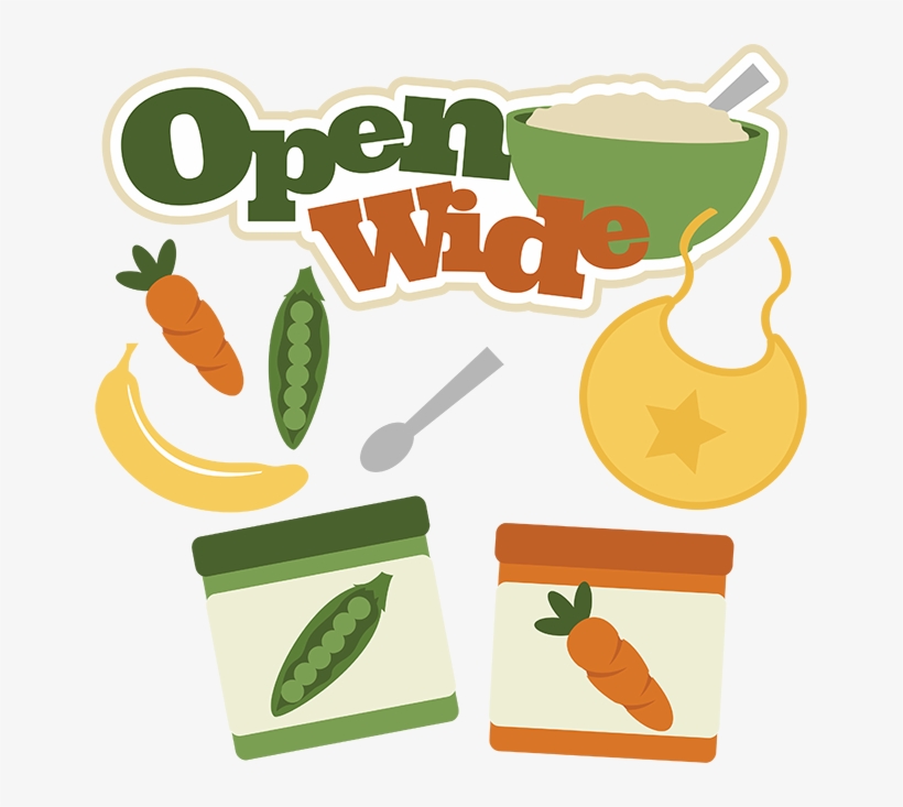 Open Wide Svg Baby Svg Baby Food Svg Carrot Svg Banana - Baby Food Clip Art, transparent png