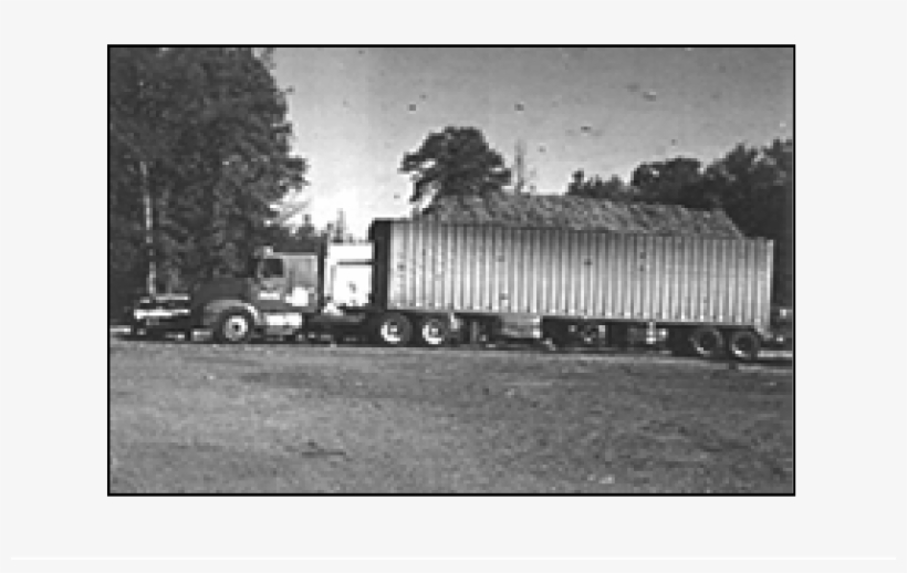 A Tractor Trailer Van Load Of Wood Waste - Diagram, transparent png