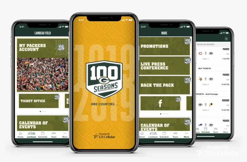 Packers Mobile App - Green Bay Packers, transparent png