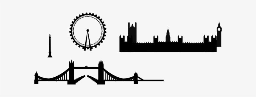 Houston Skyline Outline Free Download Clip Art Free - Tower Bridge Silhouette Png, transparent png
