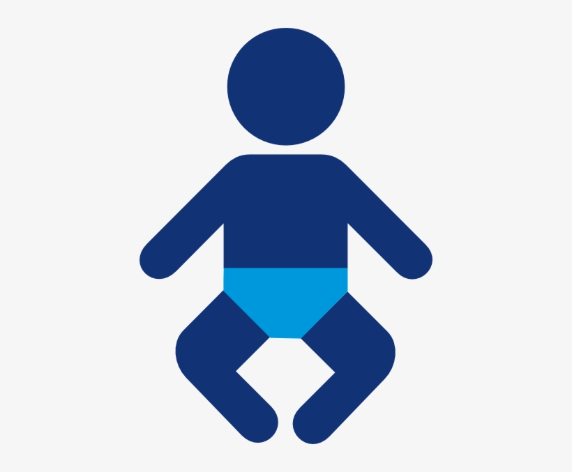 How To Set Use Blue Baby Boy Silhouette Clipart, transparent png