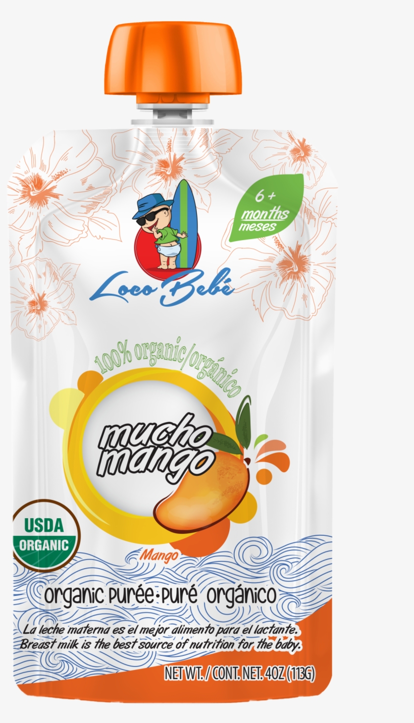 Mucho Mango Organic Baby Food - Loco Bebe, transparent png