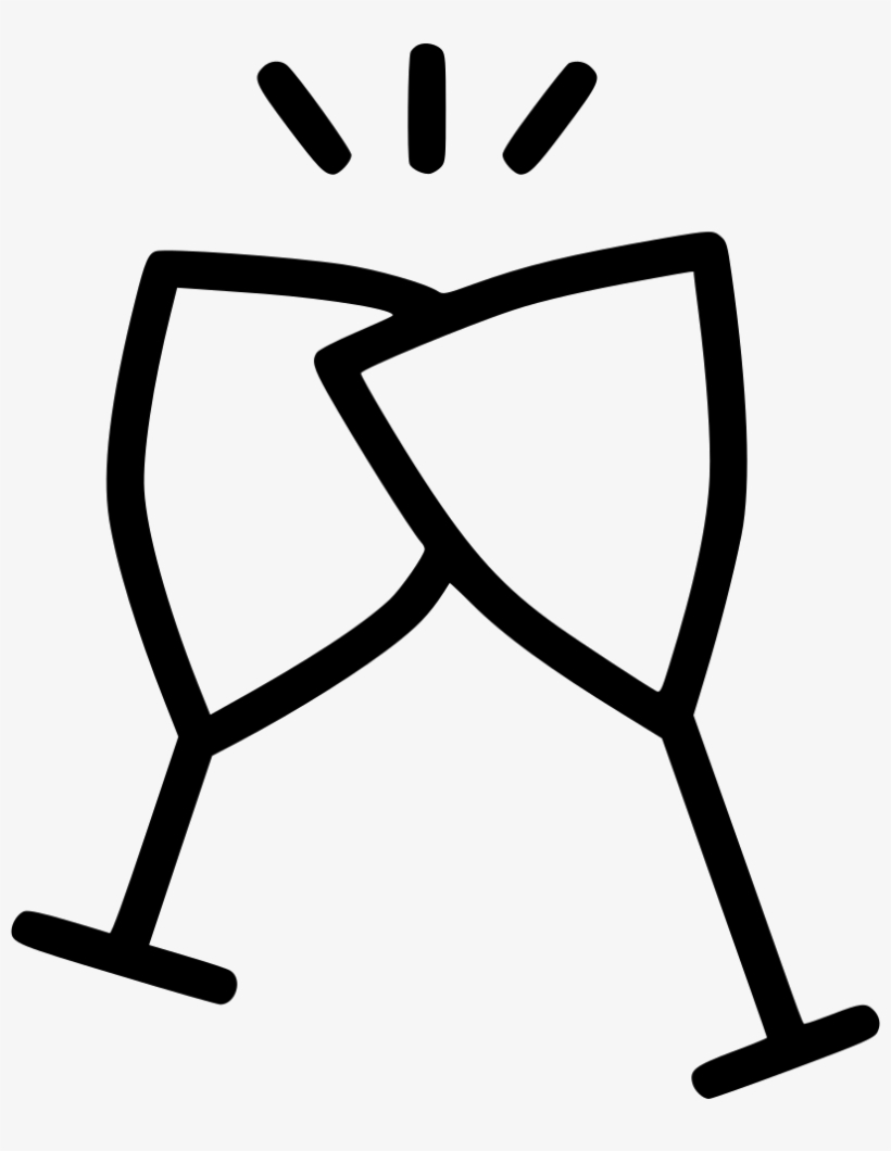 Cheers Wine Glass Celebrate Alcohol Comments - Wine Glass Icon Png, transparent png