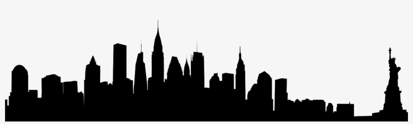Transparent Images Pluspng London - New York Skyline Black And White, transparent png