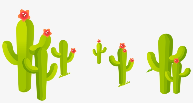 Train Cactaceae Cartoon - Cactus Animados, transparent png