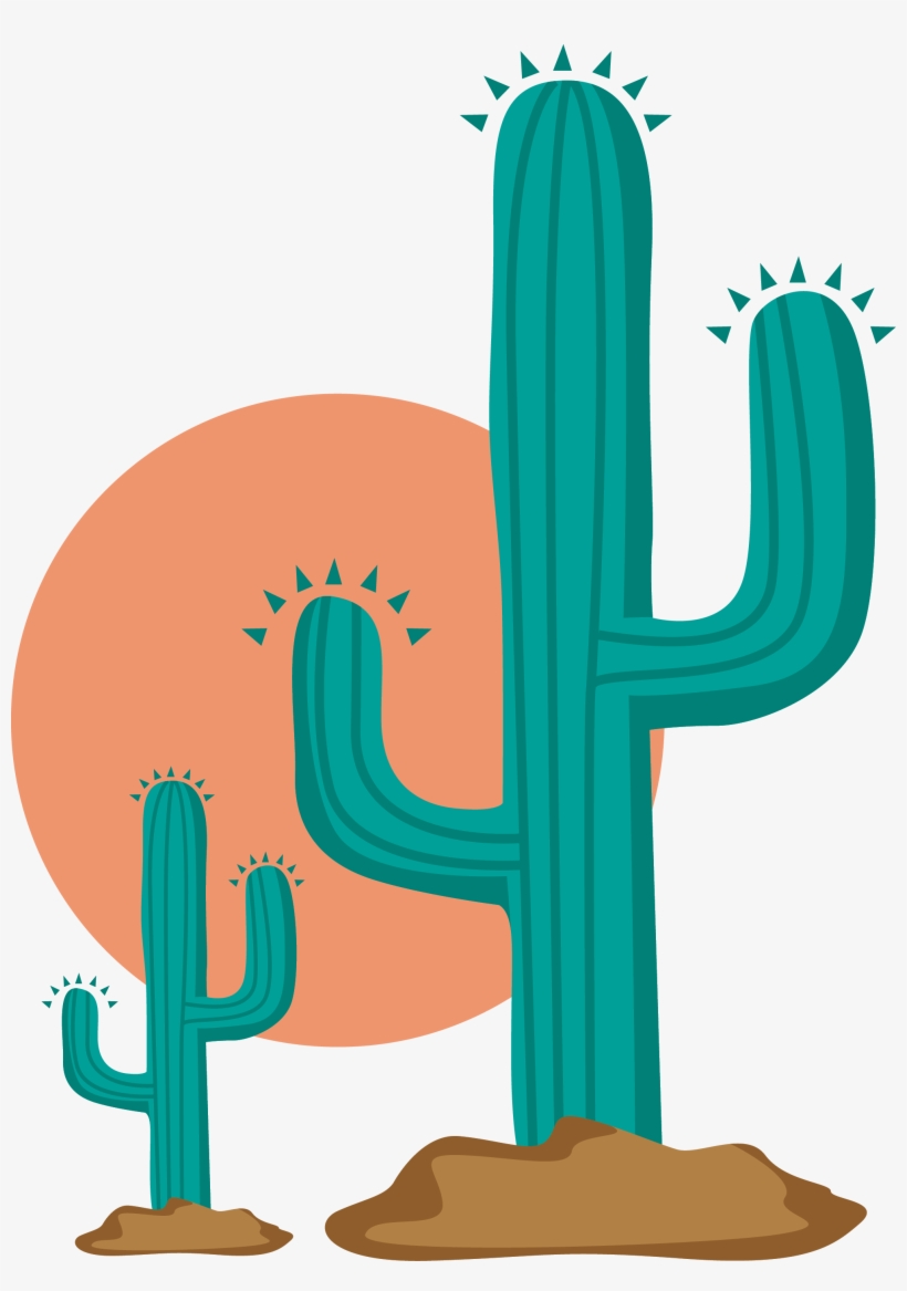 Cactaceae Clip Art - Vector Cactus Png, transparent png