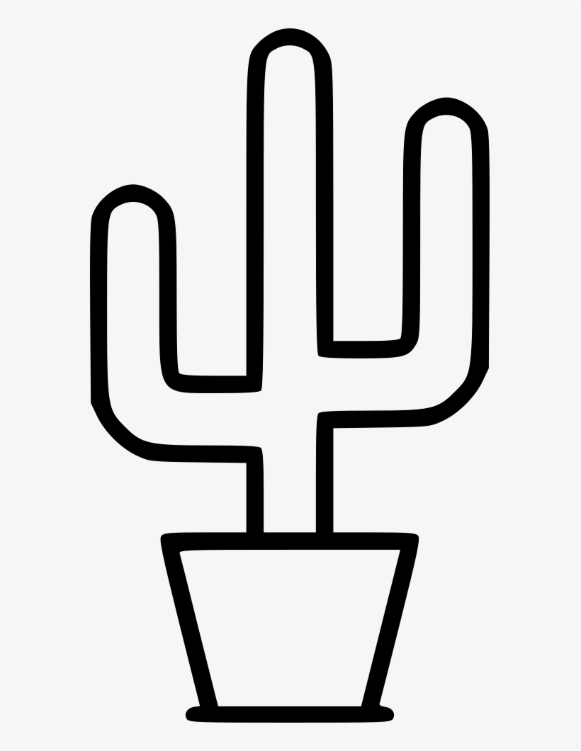 Cactus Pot Svg Png Icon Free Download - Icon, transparent png