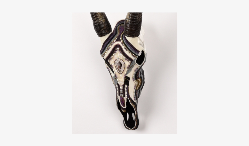 Mohave Pearl Oryx Beaded Animal Skull Side View - Pendant, transparent png