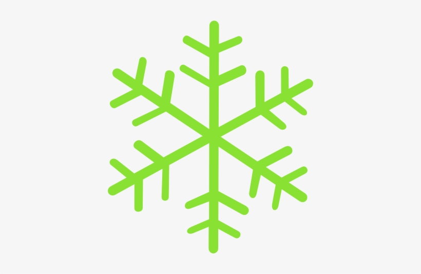 Green Snowflake Clipart - 400x453 PNG Download - PNGkit