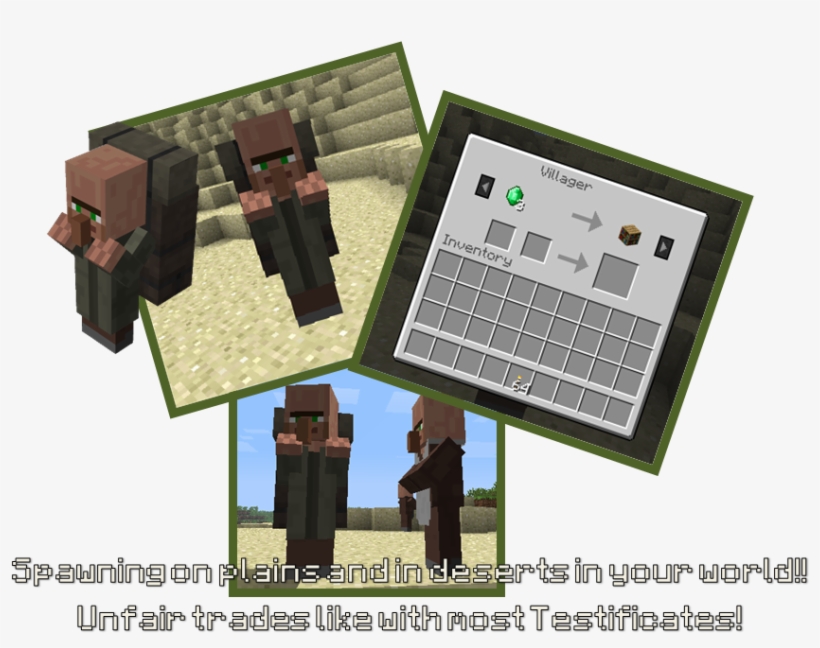 Primitive Mobs Mod Features - Primitive Mobs Traveling Merchant, transparent png