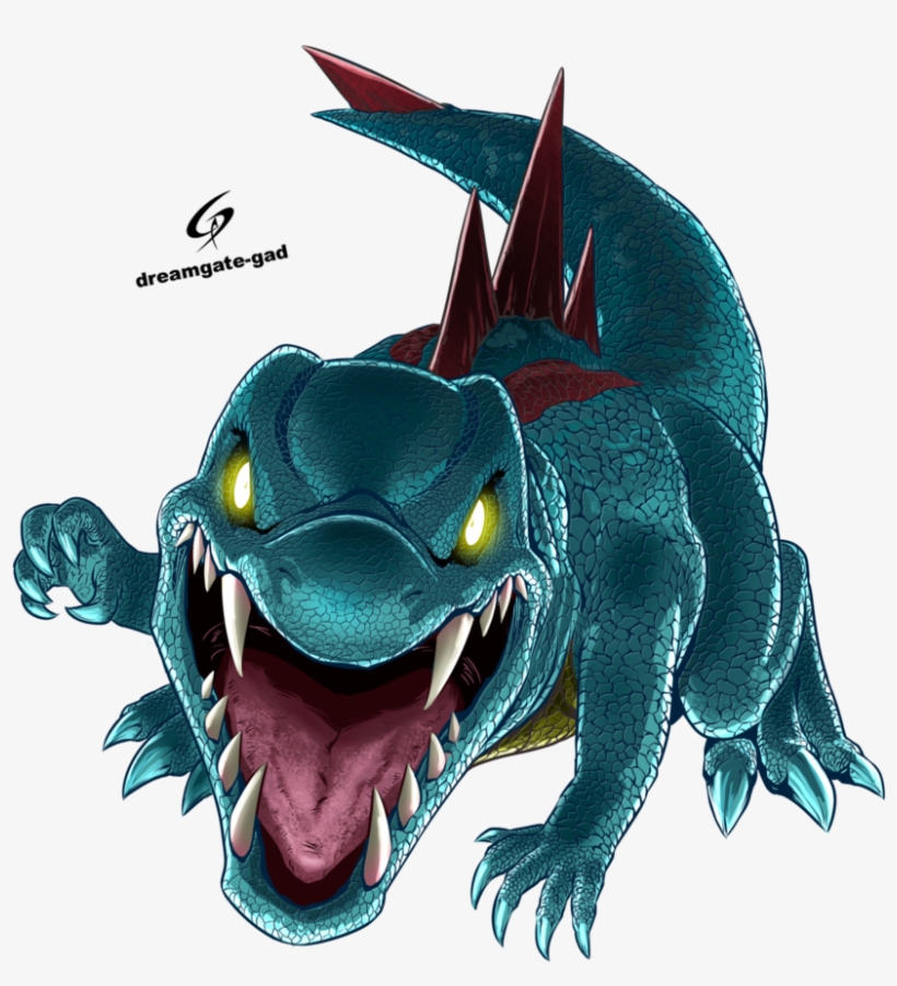 #158 Totodile Used Scary Face And Water Gun In The - Totodile, transparent png
