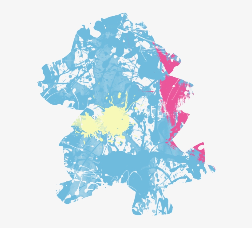 Visit - Pokemon Paint Splatters With Transparent Background, transparent png