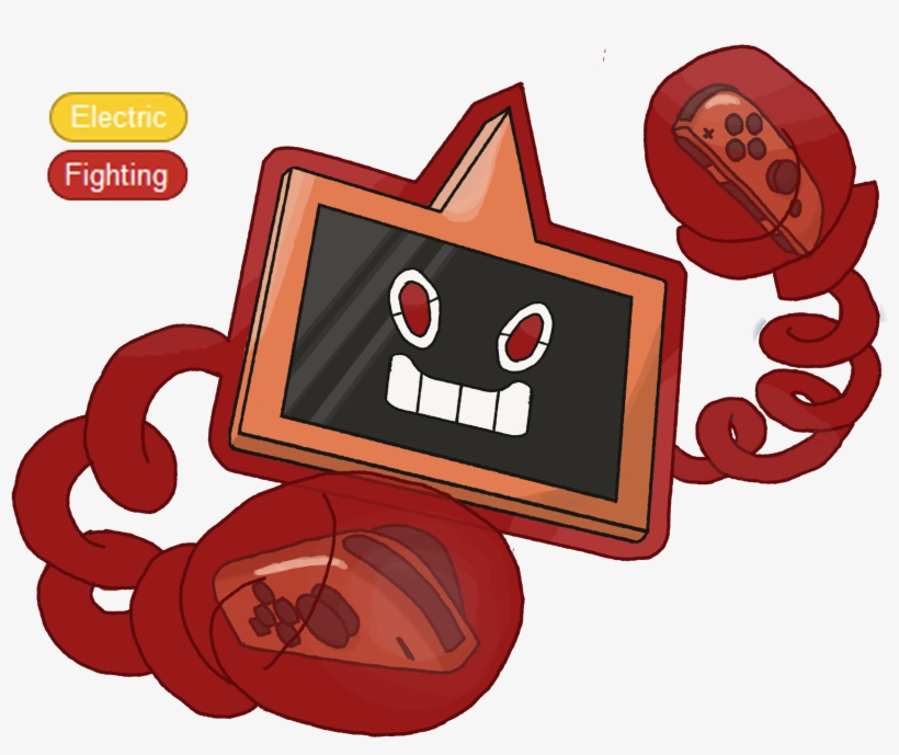 [oc] Switch Rotom Concept Https - Arms Pokémon, transparent png