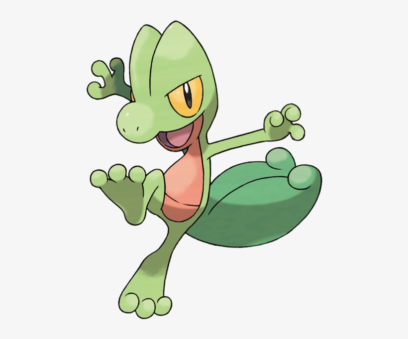 Totodile Resembles A Bipedal, Blue Crocodile With Red - Treecko Official Art, transparent png