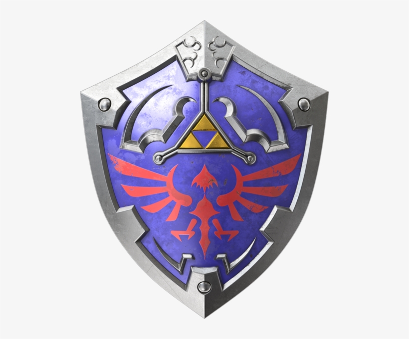 500px-tphd Hylian Shield Artwork 1 - Twilight Princess Hylian Shield, transparent png